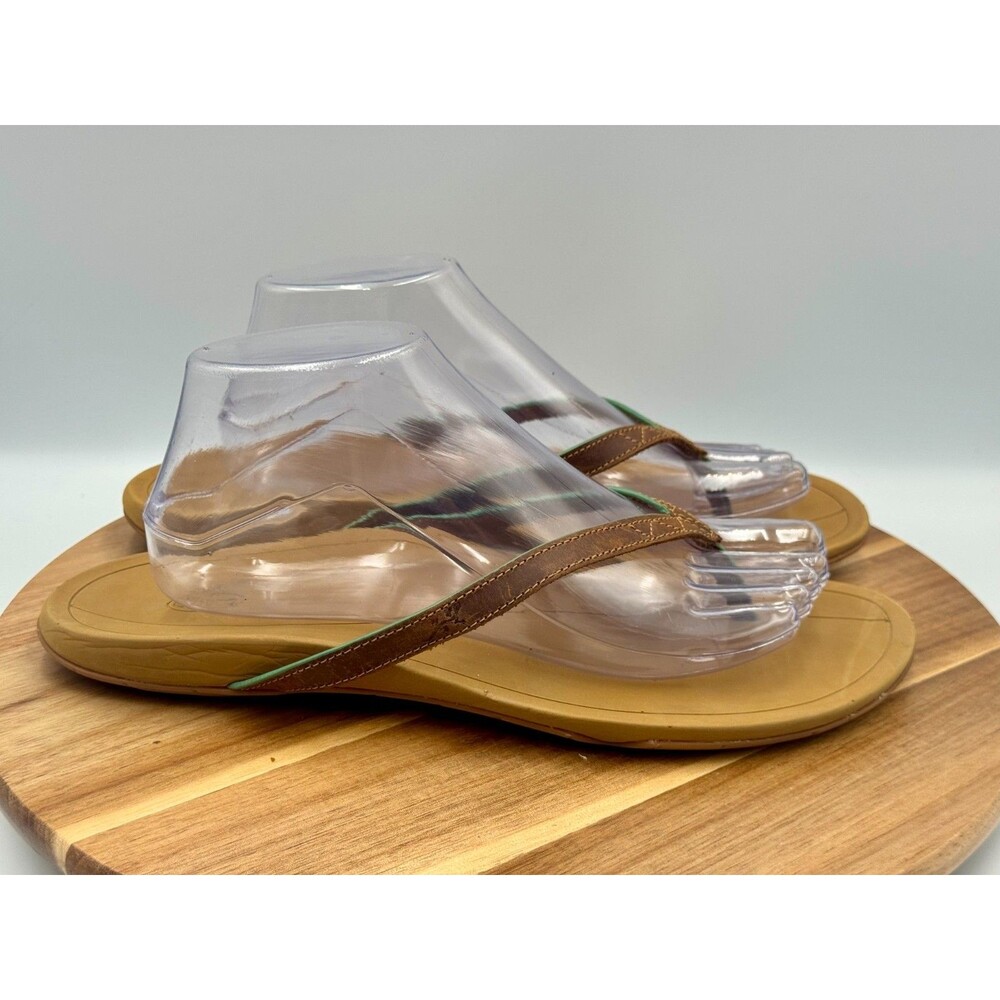 CHACO Biza Women's Brown Thong Slip On Casual Comfort Flip Flop Sandals Size 10